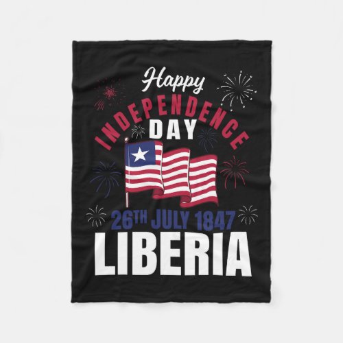 Liberia Independence Day Liberia Liberian Flag  Fleece Blanket