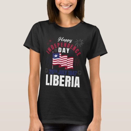 Liberia Independence Day Liberia Liberian Flag  T_Shirt