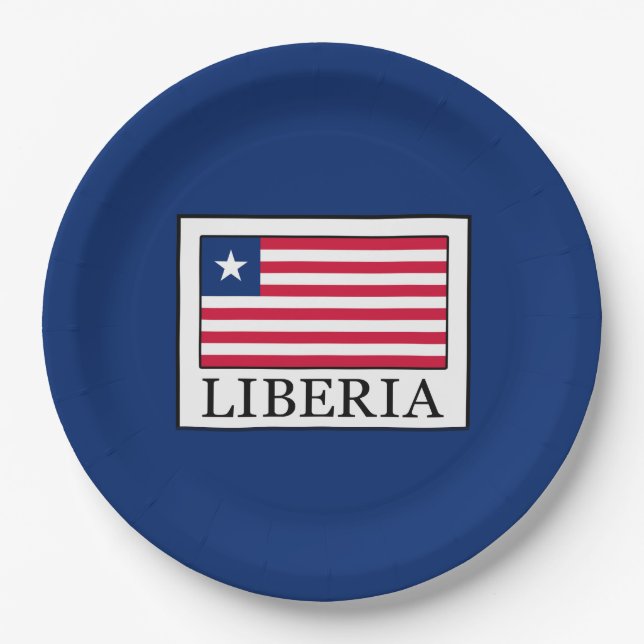Liberia Paper Plates (Front)