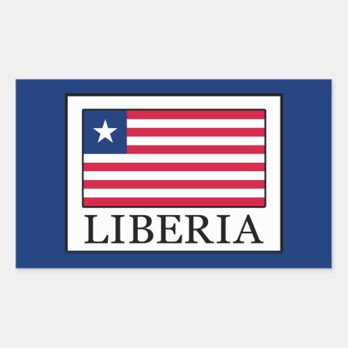 Liberia Rectangular Sticker