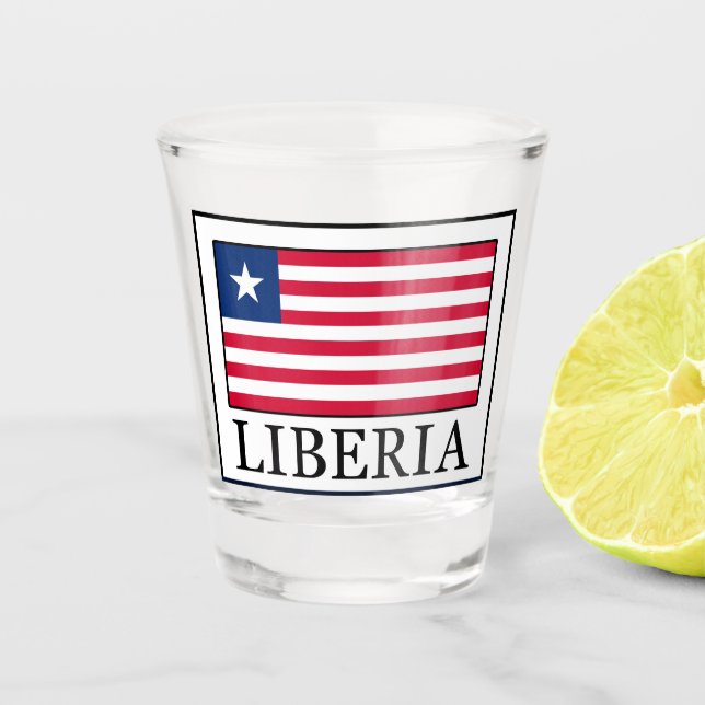 Liberia Shot Glass (Front)