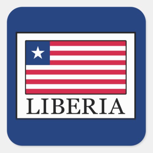 Liberia Square Sticker