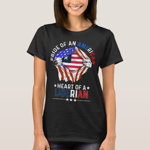 Liberian American Foreign Country Liberia Flag T_Shirt