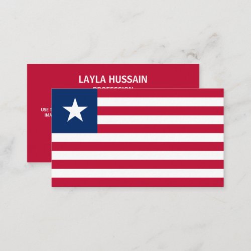 Liberian Flag Flag of Liberia Business Card