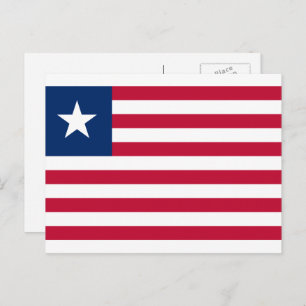 Liberian Flag, Flag of Liberia Postcard