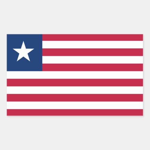 Liberian Flag Flag of Liberia Rectangular Sticker