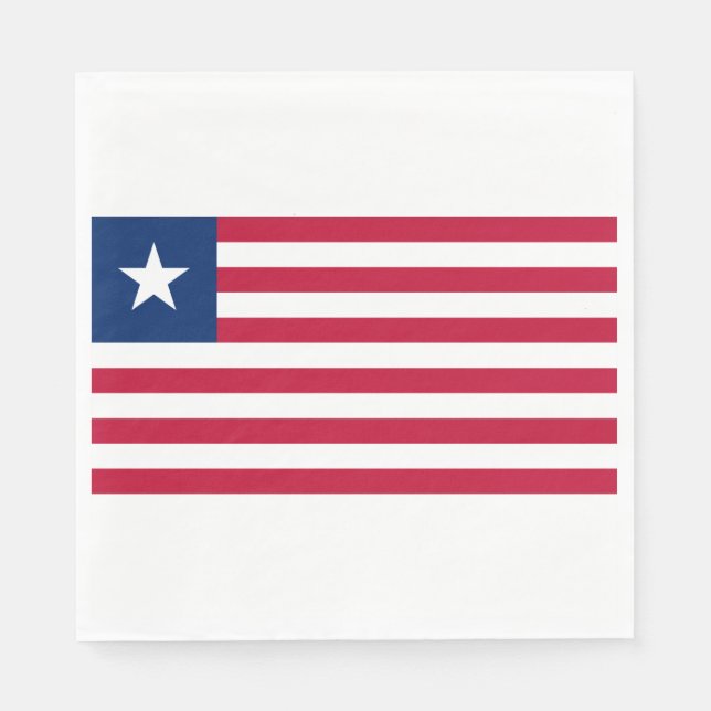 Liberian Flag (Liberia) Napkins (Front)