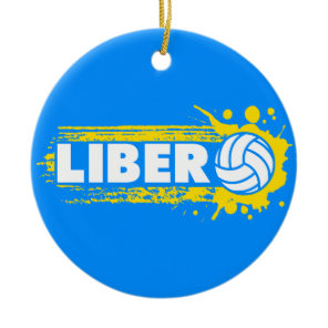 Libero Volleyball Ceramic Ornament