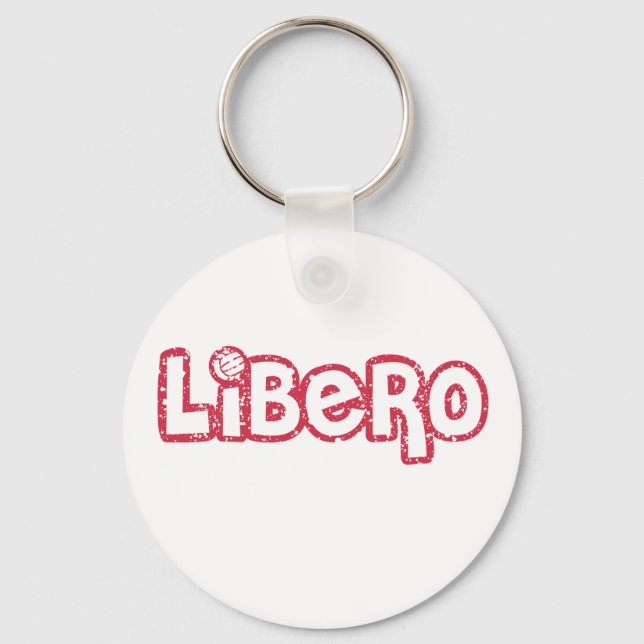 Libero Volleyball Keychain (Front)