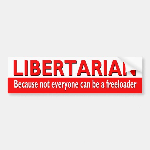 LIBERTARIAN BUMPER STICKER | Zazzle