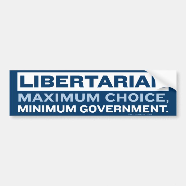 Libertarian Bumper Sticker (Front)