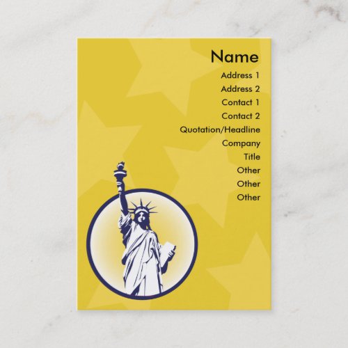 Libertarian - Chubby Business Card