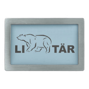 Libertarian Gürtelschnalle eckig LiBÄR Rectangular Belt Buckle