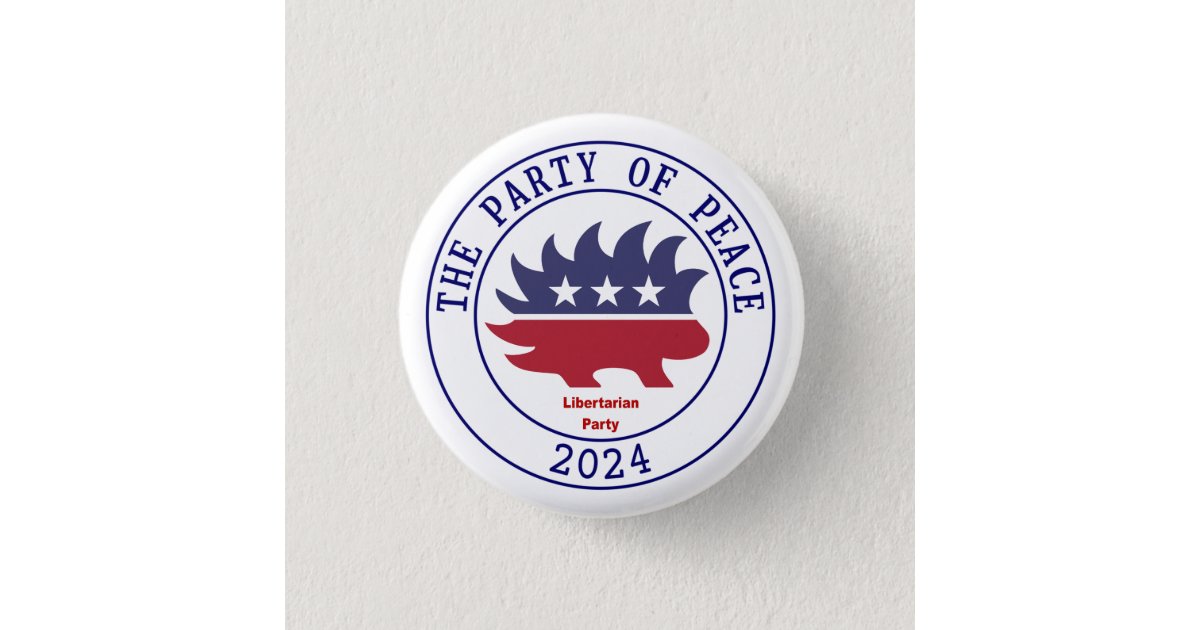 Libertarian Party in 2024 Button Zazzle