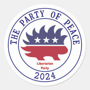 Libertarian Party in 2024 Classic Round Sticker