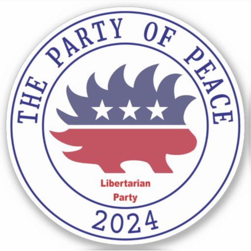 Libertarian Party in 2024 Sticker Zazzle