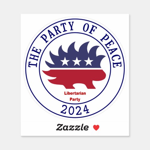 Libertarian Party in 2024 Sticker