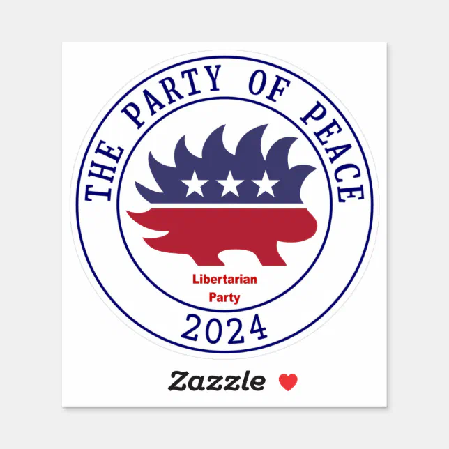 Libertarian Party in 2024 Sticker Zazzle