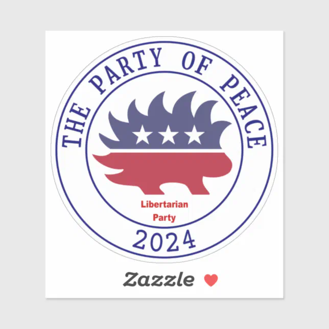 Libertarian Party in 2025 Sticker Zazzle