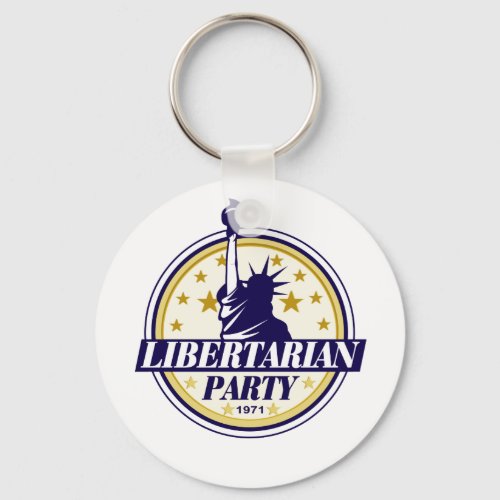 libertarian party logo keychain