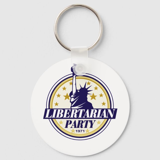 libertarian party logo keychain (Front)