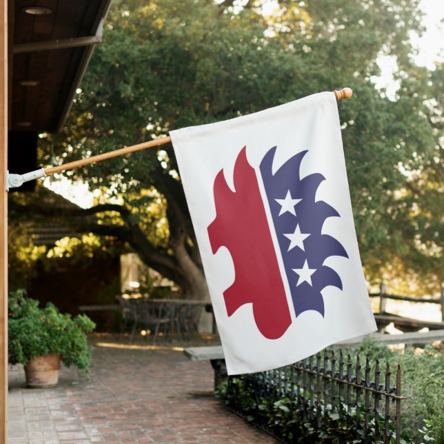 Libertarian Party Porcupine Election Symbol House Flag (In SItu)