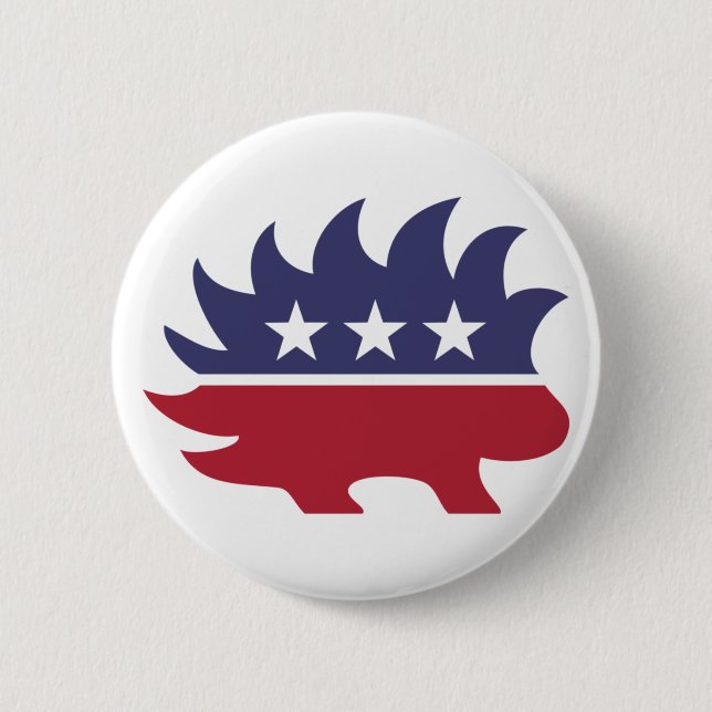 Libertarian Party Porcupine Symbol Button (Front)