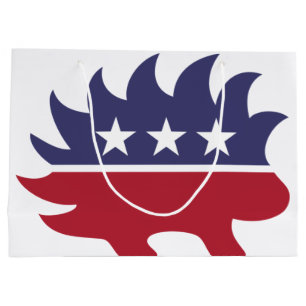 Libertarian Party Porcupine Symbol Large Gift Bag