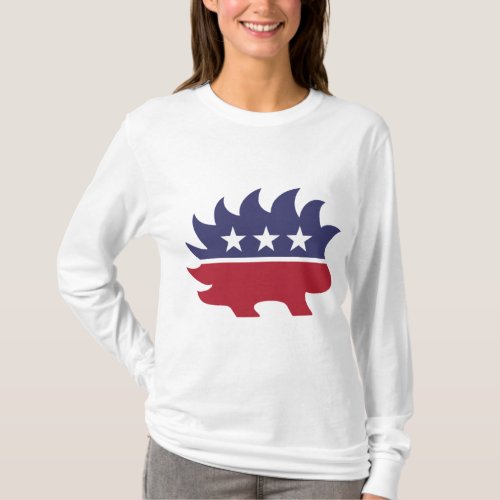 Libertarian Party Porcupine Symbol T_Shirt