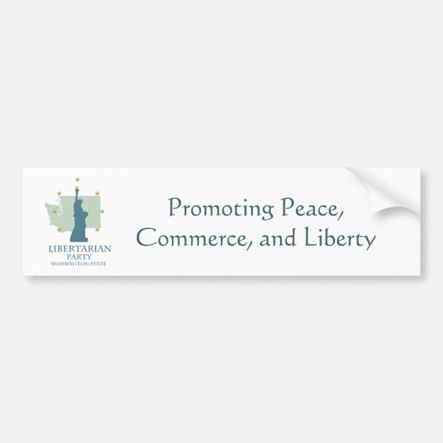 Libertarian Party Washington State Bumper Sticker (Front)