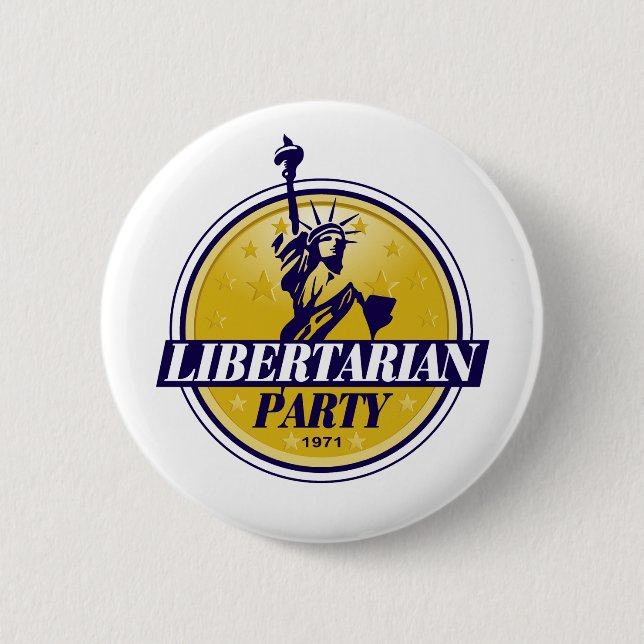 Libertarian Political Party Logo Button (Front)