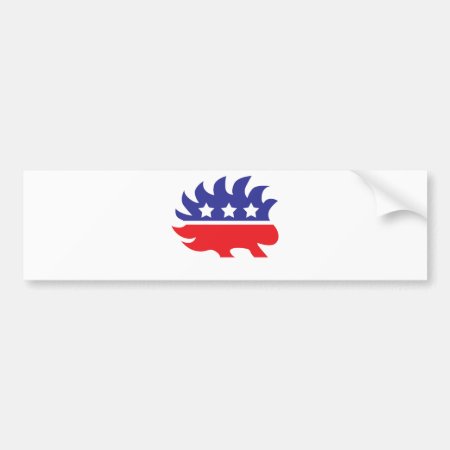 Libertarian Porcupine Bumper Sticker