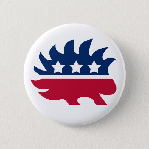 Libertarian Porcupine Button