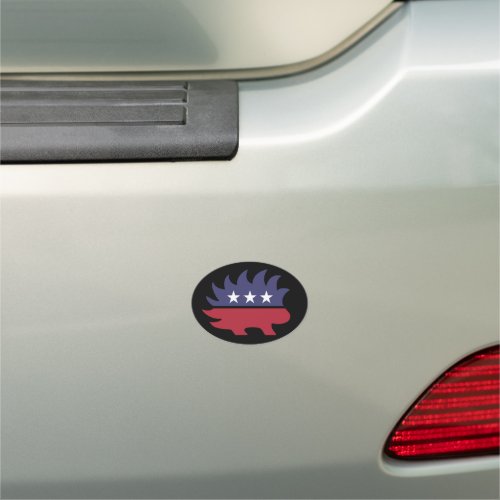 Libertarian Porcupine Car Magnet