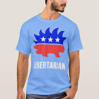 Libertarian Porcupine Libertarianism Party T-Shirt