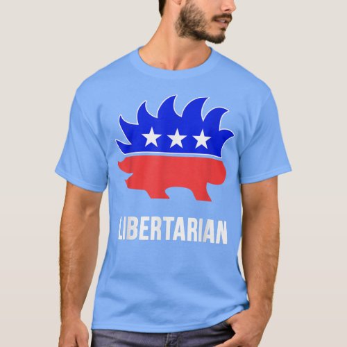Libertarian Porcupine Libertarianism Party  T_Shirt