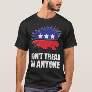 Libertarian Porcupine logo Don't Tread on Anyone T-Shirt