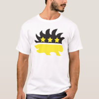 Libertarian porcupine logo (yellow)
