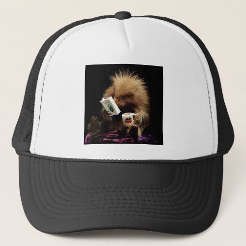 Libertarian Porcupine Mascot Civil Disobedience Trucker Hat