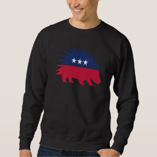 Libertarian Porcupine More Freedom Libertarian Sweatshirt