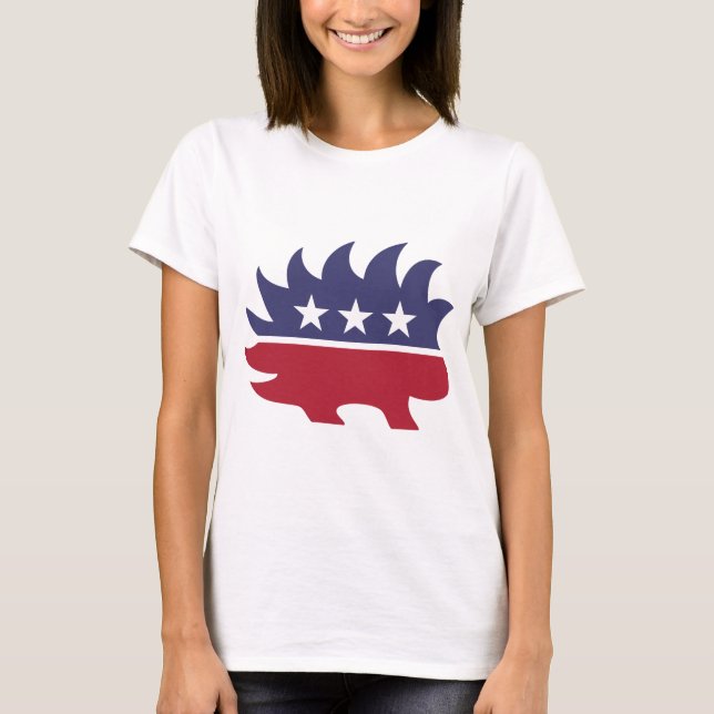 Libertarian Porcupine T-Shirt (Front)