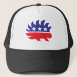 Libertarian Porcupine Trucker Hat at Zazzle