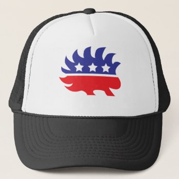 Libertarian Porcupine Trucker Hat by libertarianporcupine at Zazzle