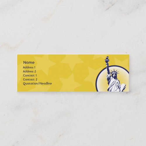 Libertarian - Skinny Business Card Templates