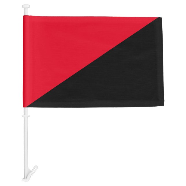 Libertarian Socialist Anarchist Car Flag (Front)