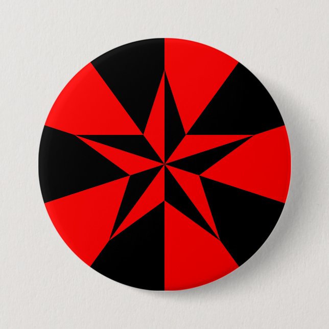 Libertarian-Socialist Flag Button (Front)