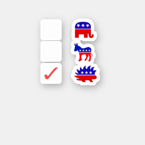 Libertarian Voter Gift   Sticker