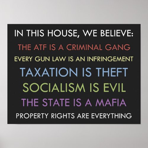 Libertarian We Believe Poster