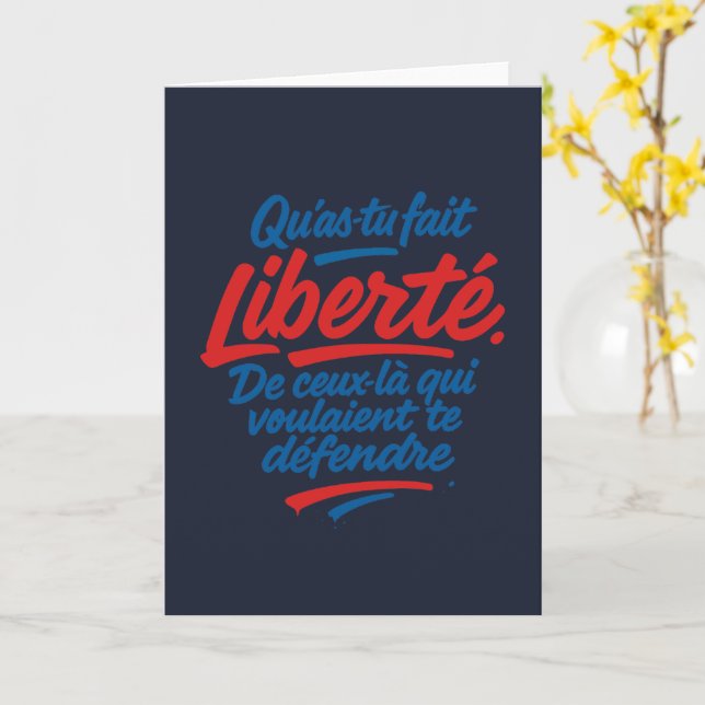 Liberté Card (Yellow Flower)