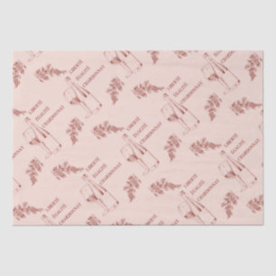Liberté Égalité Chardonnay Funny Wine Illustration Tissue Paper